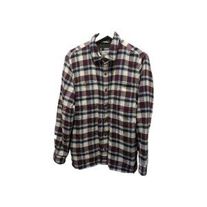 Plaid Button-Up Shirt